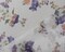 White-Purple-Multi Poly Floral Printed Dobby Chiffon Woven Fabric By the Yard